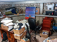 unpacking in gabion room
