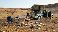 wild campsite along D3707 gravel road