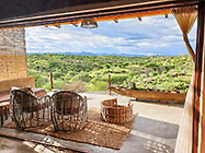 green hills from deck