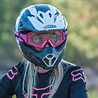 Enya on motobike