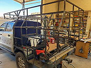building camper on ranger
