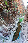 water pool in gorge of Olive trail