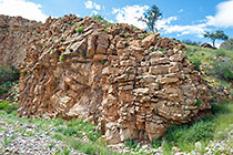rock formation in gorge of Waterkloof trail