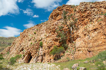 rock formation in gorge of Waterkloof trail