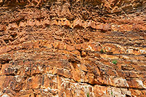 rock formation in gorge of Waterkloof trail