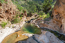 rock pool in gorge of Waterkloof trail
