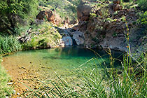 rock pool in gorge of Waterkloof trail