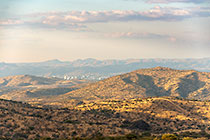hills west of Windhoek at susnset