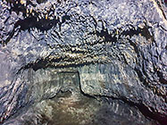 lava formation in tunnel