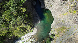 river in gorge