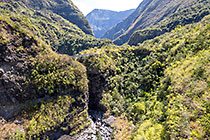 bridge over gorge & mountains