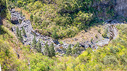river in gorge