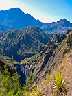 Grand Gallet river in gorge & mountains