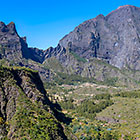 village on plateau & mountains