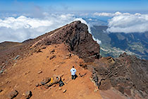 Paul on top of Piton des Neiges