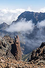 moonscape mountain peaks under clouds