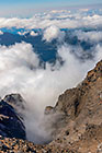 moonscape mountain peaks under clouds