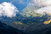 valley of Hell-Bourg under clouds
