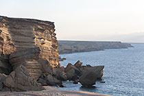cliff on ocean seashore