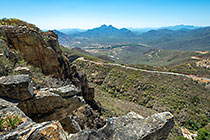 cliff & road through Leba pass