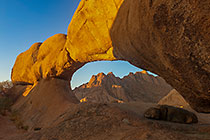 natural arch & Spitzkoppe mountain