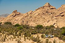 rock formation along riverbed