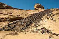 rock formation along riverbed