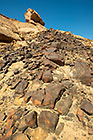 rock formation along riverbed