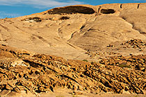 rock formation on granite monolith mountain