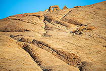 rock formation on granite monolith mountain