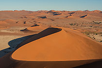 sand dunes at sunrise