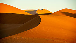 sand dunes at sunset