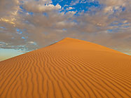sand dunes at sunset 