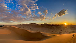 sand dunes at sunset 