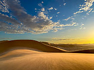 sand dunes at sunset 