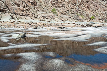 salt spring water in riverbed