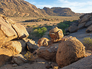 granite boulders & plain