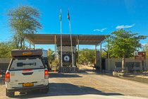 camping car at park entrance