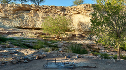braai pit at campsite