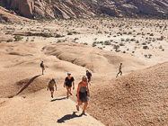 Julien, Marc, Marie, Manon, Mathou & Simon climbing granite rock