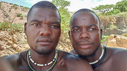 Himba men head shot