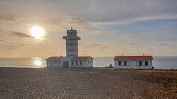 lighthouse at sunset