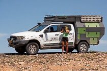 Roberta near camper ranger