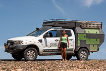 Roberta near camper ranger