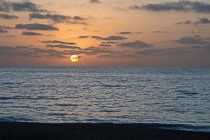 sunset on seeshore