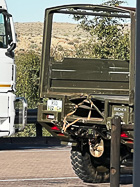 Duro parked at border
