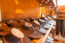 sandals in craft shop