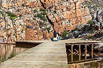 Petra meditating at kloof pool
