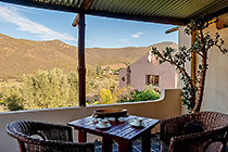 view from cottage terrace