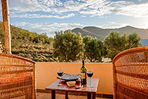 cottage honeymoon suite : wine tasting on terrace & mountain views